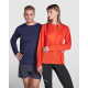 T-shirt personnalisé unisexe manches longues en polyester recyclé Estoril