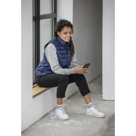 Bodywarmer personnalisé femme coupe cintrée et recyclé Pallas
