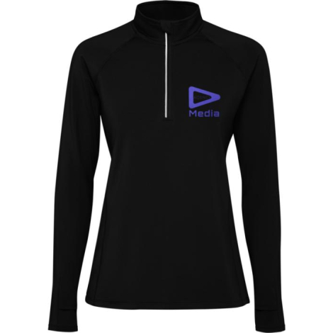 Sweatshirt promotionnel femme demi-zip recyclé technique Estambul