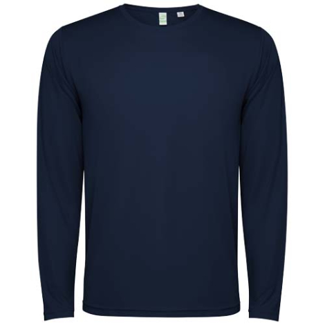 T-shirt personnalisé unisexe manches longues en polyester recyclé Estoril