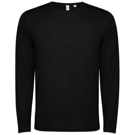 T-shirt personnalisé unisexe manches longues en polyester recyclé Estoril