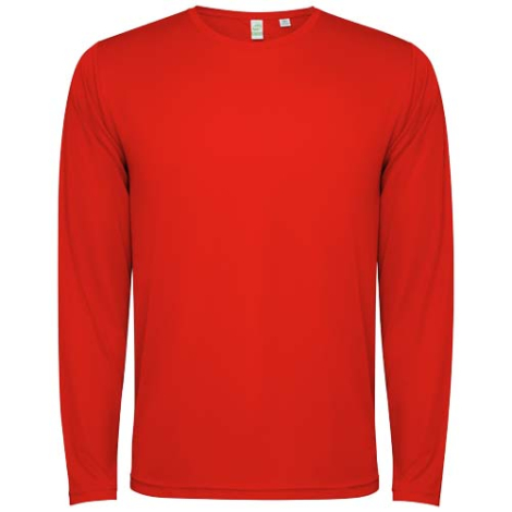 T-shirt personnalisé unisexe manches longues en polyester recyclé Estoril