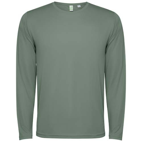T-shirt personnalisé unisexe manches longues en polyester recyclé Estoril
