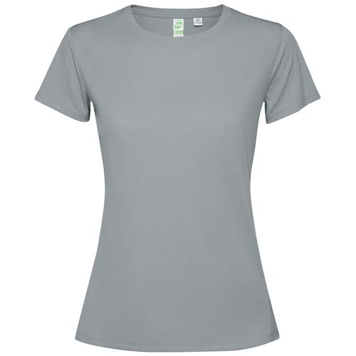 T-shirt à personnaliser pour femme en polyester recyclé Estoril Gris