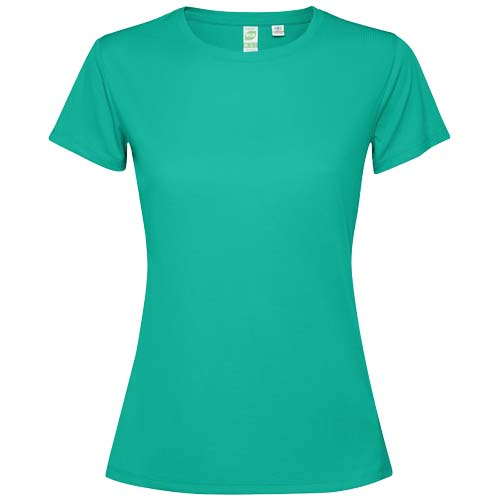 T-shirt à personnaliser pour femme en polyester recyclé Estoril Jade