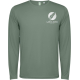 T-shirt enfant manches longues bio personnalisable avec logo visible