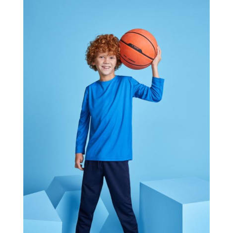 T-shirt bio manches longues enfant porté