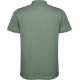 Vue arrière du polo homme recyclé Tormo ROLY, coloris vert, sans marquage