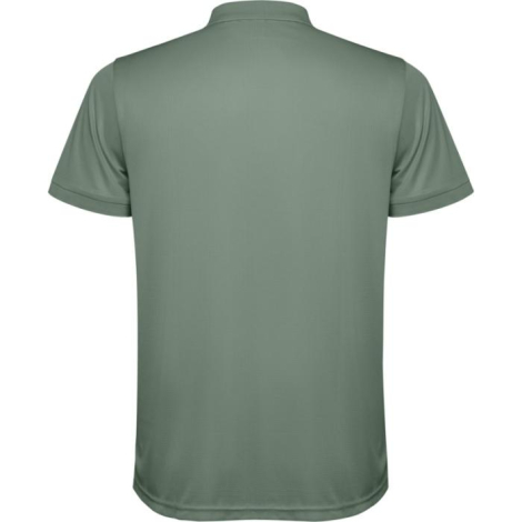 Vue arrière du polo homme recyclé Tormo ROLY, coloris vert, sans marquage