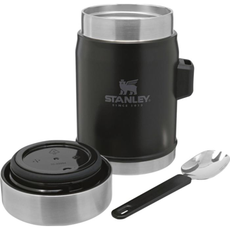 Bocal alimentaire en acier recyclé Stanley avec éléments séparés en présentation kit