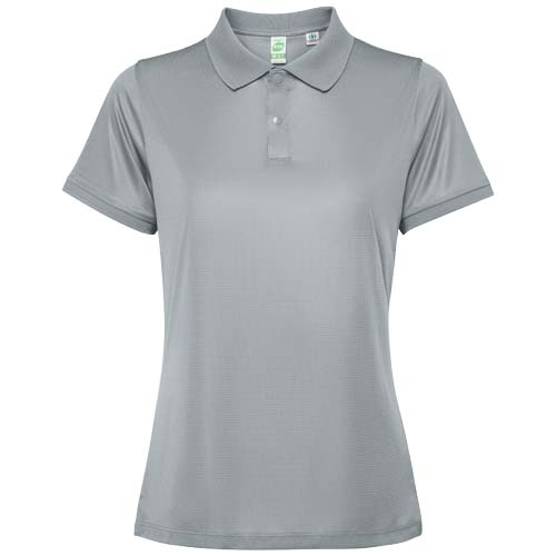 Polo recyclé femme personnalisable manches courtes Tormo ROLY Gris