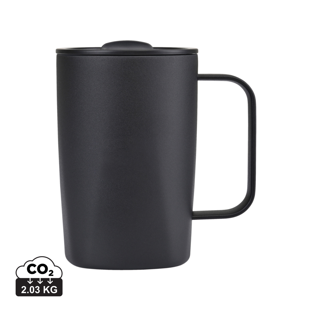 Tasse à personnaliser 450ml en acier recyclé Aviana Rowan Noir