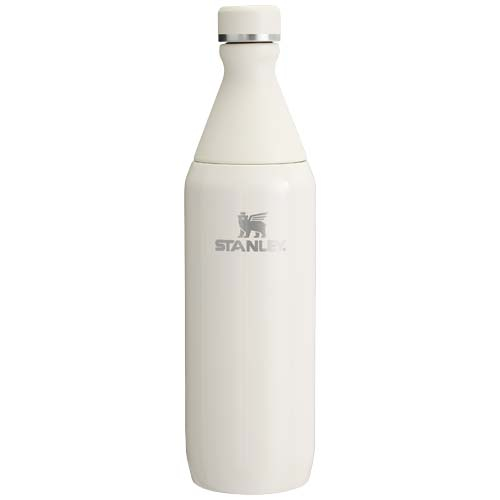 Bouteille recyclée 600 ml à personnaliser All Day Slim Stanley Crème