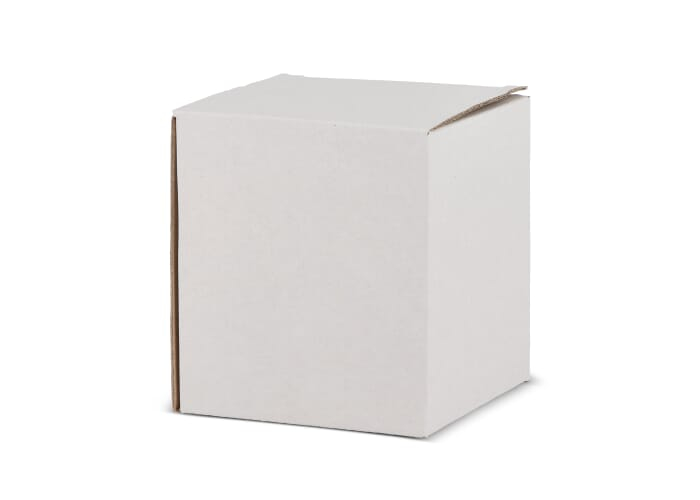 Coffret cadeau pour mug personnalisable 10x11 cm Blanc