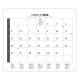 Calendrier promotionnel 2026 plaque 1 vue - Coralie