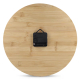 Horloge murale personnalisée en bambou naturel minimaliste
