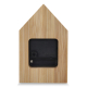 Horloge de bureau publicitaire bambou forme maison Homestead