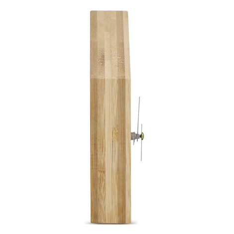 Horloge de bureau publicitaire bambou forme maison Homestead