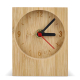 Horloge de bureau promotionnelle bambou naturel design épuré