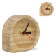 Horloge de bureau personnalisable en bambou forme arrondie Droplet