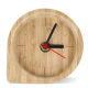 Horloge de bureau personnalisable en bambou forme arrondie Droplet
