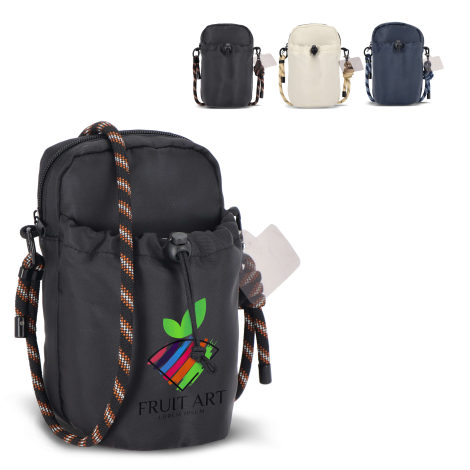 Pochette publicitaire compacte rPET et sangle paracorde Hydrate Everyday Essentials