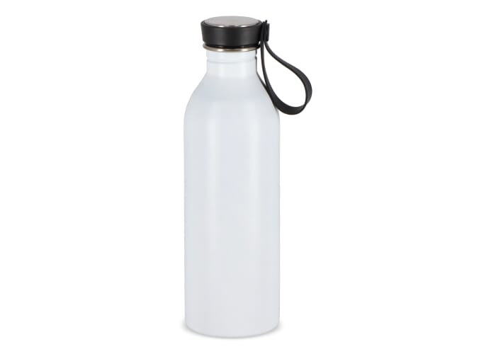 Bouteille personnalisée 500ml en inox recyclé Lucy Blanc
