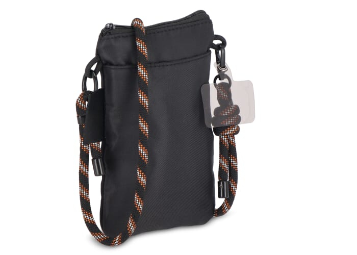 Pochette personnalisée R-PET avec sangle paracorde Everyday Essentials Noir