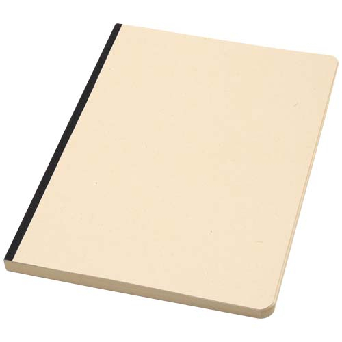 Carnet promotionnel A5 en canne à sucre et RPET Liliana Noir