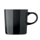 Mug promotionnel noir à effet dégradé, conçu pour un usage durable