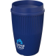 Gobelet réutilisable 350 ml bleu fabriqué au Royaume-Uni avec marquage écoresponsable