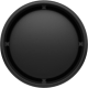 Couvercle noir du gobelet durable Cirrus vu du dessus avec système de fermeture intégré