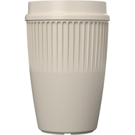Gobelet écoresponsable beige 350 ml à double texture fabriqué localement