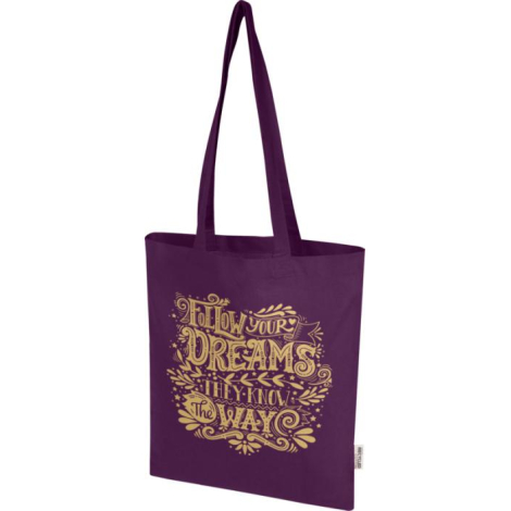 Sac à personnaliser 140g en coton recyclé Madras Blend