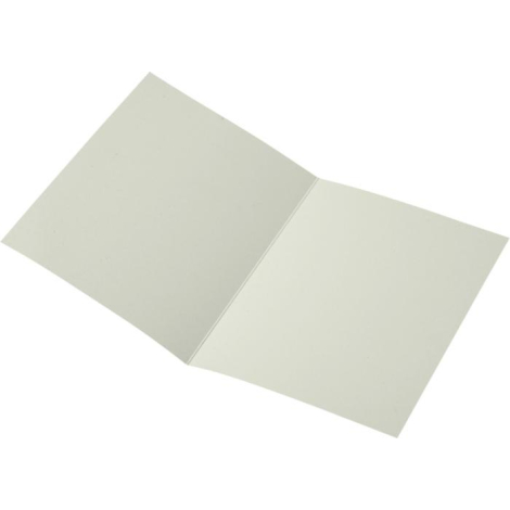 Intérieur vierge d’une carte A5 à personnaliser, en papier naturel