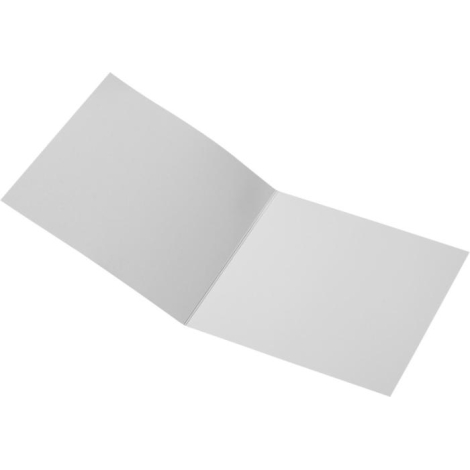 Carte Herald ouverte avec papier brut blanc cassé à personnaliser