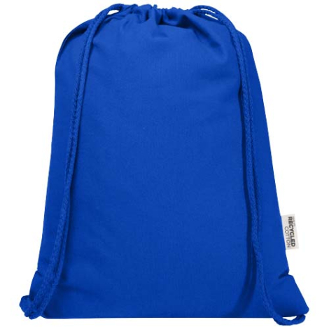 Sac publicitaire 140g en coton recyclé avec cordon Oregon Blend