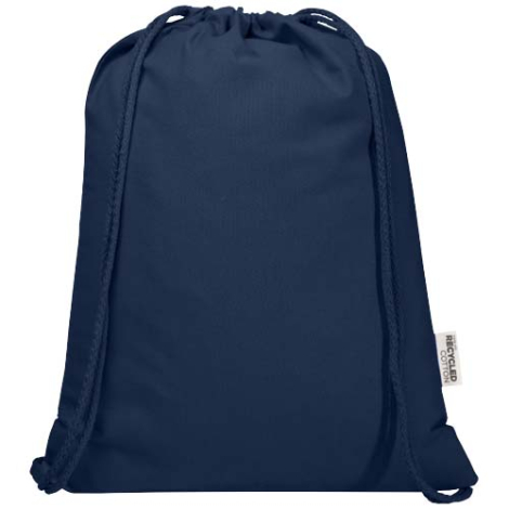 Sac publicitaire 140g en coton recyclé avec cordon Oregon Blend