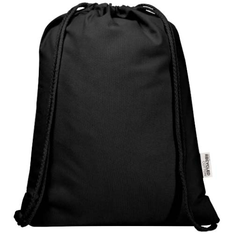 Sac publicitaire 140g en coton recyclé avec cordon Oregon Blend
