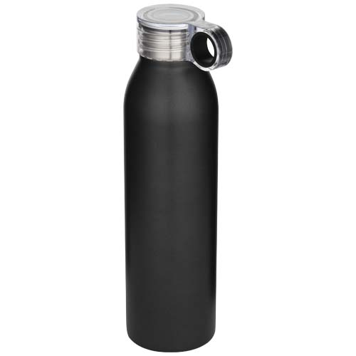Bouteille personnalisable 650 ml en inox recyclé Grom Noir