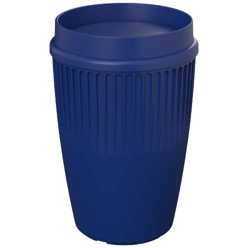 Gobelet promotionnel 350 ml fabriqué au Royaume-Uni Cirrus Bleu
