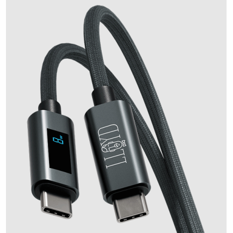 Câble personnalisé USB-C recyclé avec LED Edge