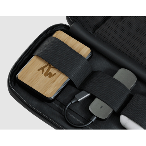 Batterie personnalisable en bambou recyclé 5 000 mAh Core