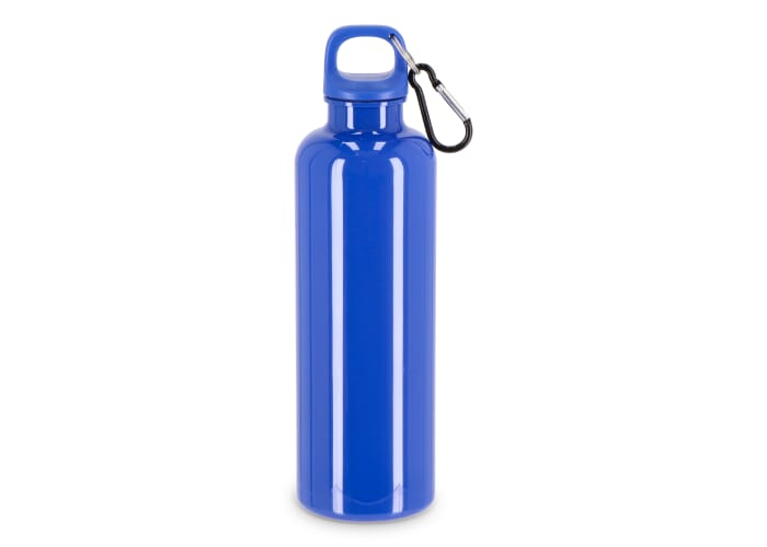 Gourde recyclée 750 ml à personnaliser avec mousqueton Nina Bleu