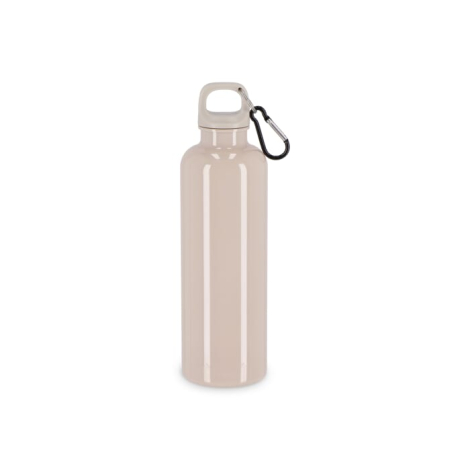 Gourde recyclée 750 ml à personnaliser avec mousqueton Nina