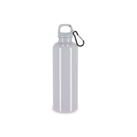 Gourde recyclée 750 ml à personnaliser avec mousqueton Nina