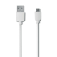Câble USB blanc inclus, compatible micro USB
