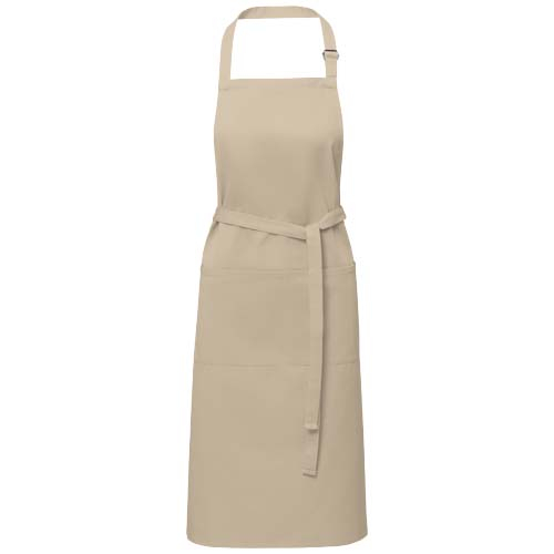 Tablier cuisine personnalisable 240g bretelle réglable Andrea Oatmeal