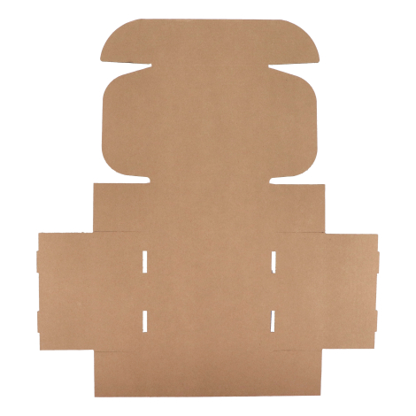 Structure de boîte cadeau en carton dépliée, sans marquage visible