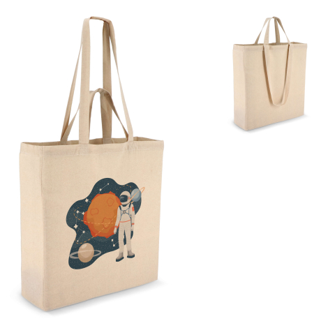 Sac publicitaire coton naturel à double port 140g